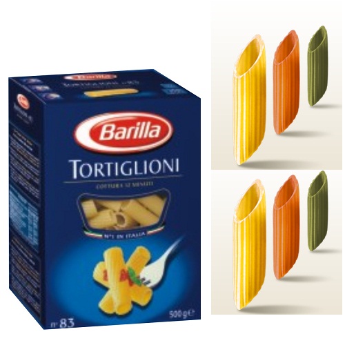 Mỳ Ý Barilla - Tortiglioni nui ống cong số 83 Hộp 500gr